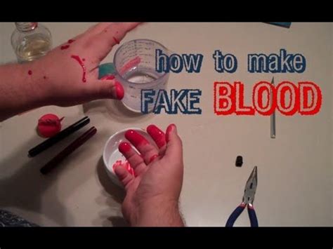 how to make fake blood that doesn't stain clothes|washable stage blood.